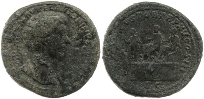 RIC III Marcus Aurelius 806, реверс, bm