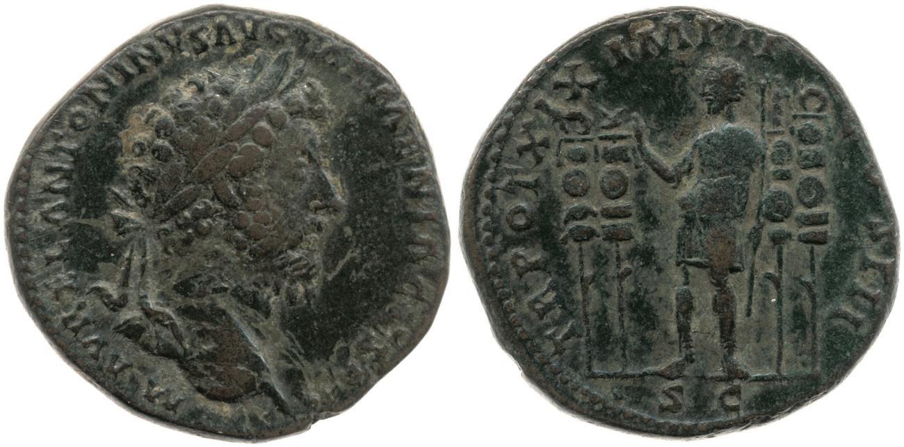 аверс RIC III Marcus Aurelius 909