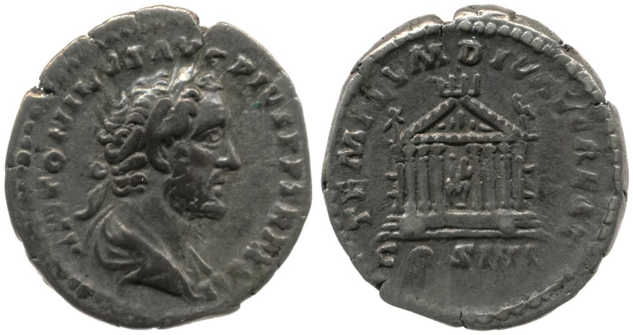 RIC III Antoninus Pius 290A, аверс, bm