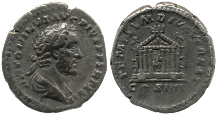 RIC III Antoninus Pius 290A, реверс, bm