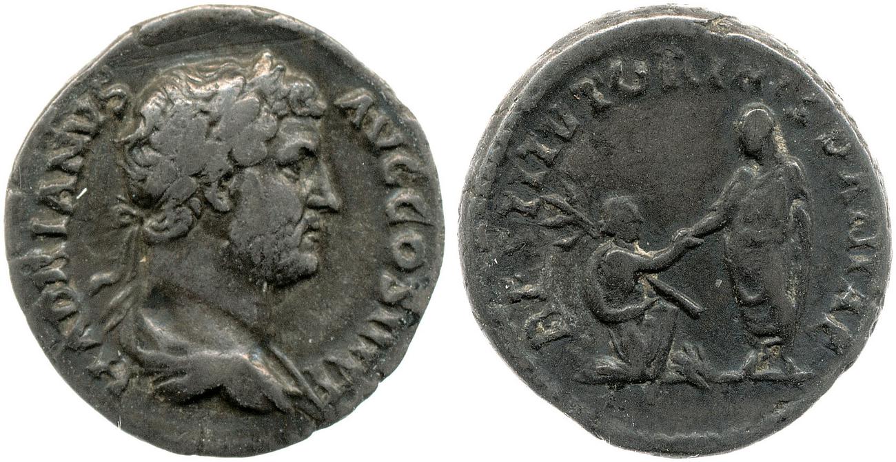 RIC II, Part 3 (second edition) Hadrian 1582, аверс, bm