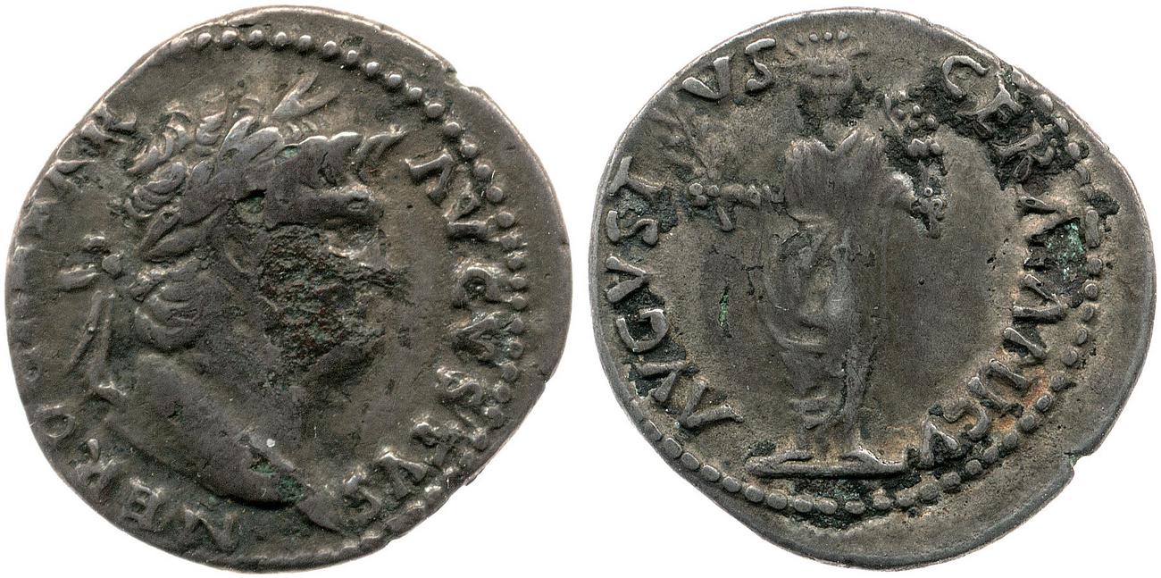 RIC I (second edition) Nero 47, аверс, bm
