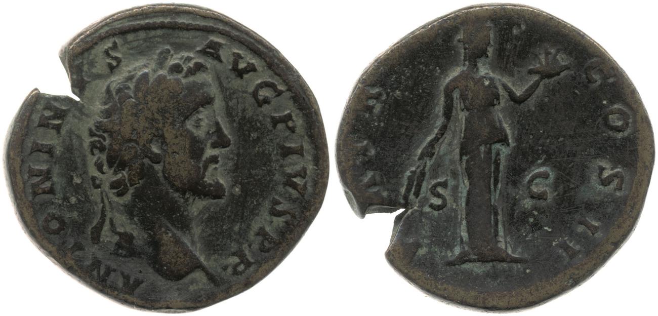 RIC III Antoninus Pius 546, аверс, bm