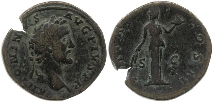 RIC III Antoninus Pius 546, реверс, bm