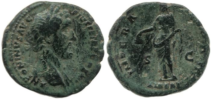 RIC III Antoninus Pius 738, реверс, bm
