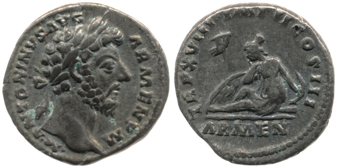 аверс RIC III Marcus Aurelius 85