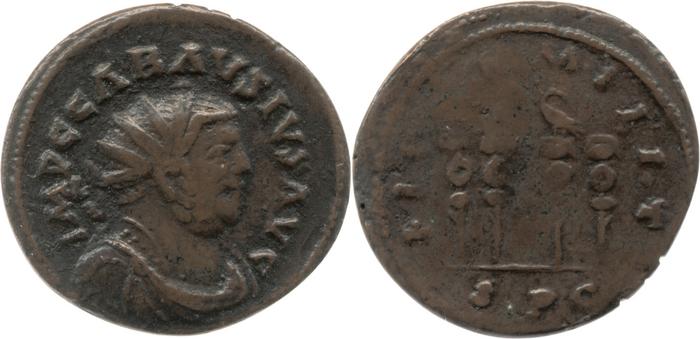 RIC V Carausius 229, реверс, bm