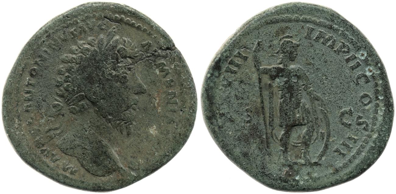 RIC III Marcus Aurelius 861, аверс, bm