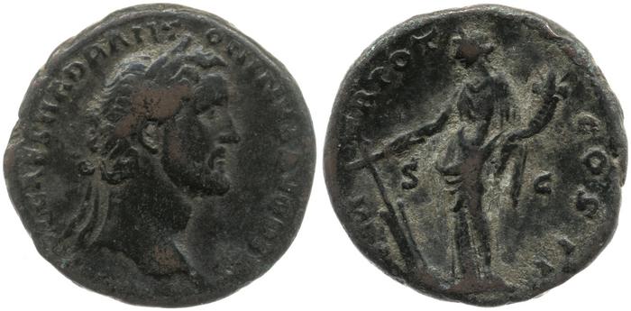 RIC III Antoninus Pius 533B, реверс, bm