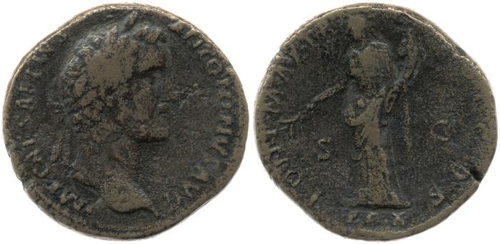 RIC III Antoninus Pius 519A, реверс, bm