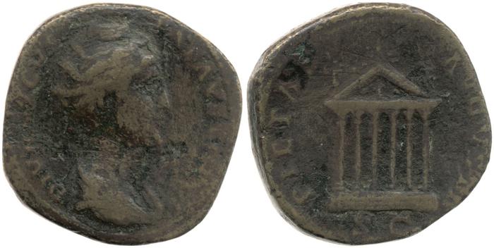 RIC III Antoninus Pius 1148, реверс, bm