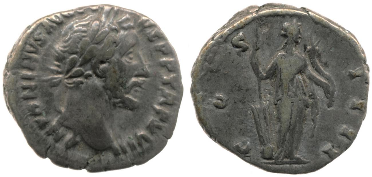 RIC III Antoninus Pius 240, аверс, bm