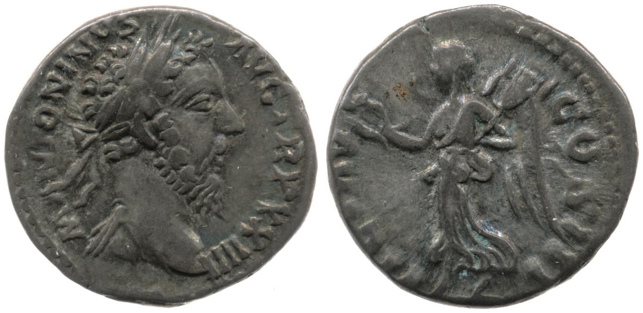RIC III Marcus Aurelius 210, аверс, bm