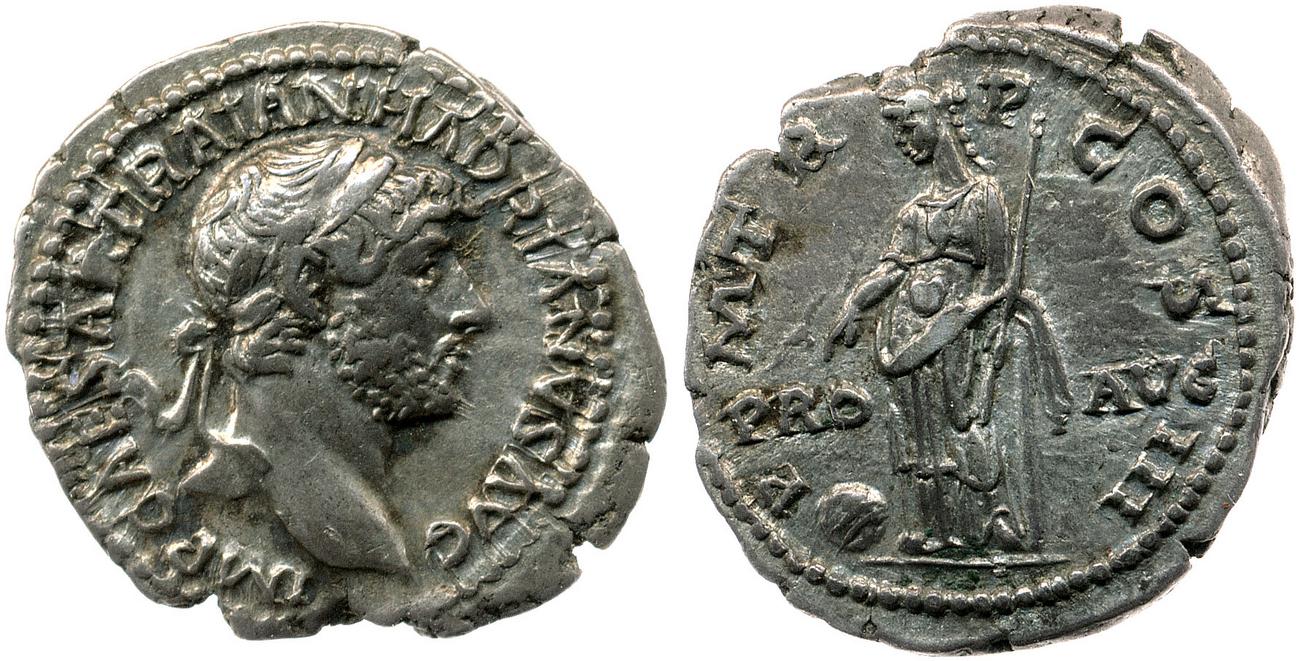 RIC II, Part 3 (second edition) Hadrian 556, аверс, bm