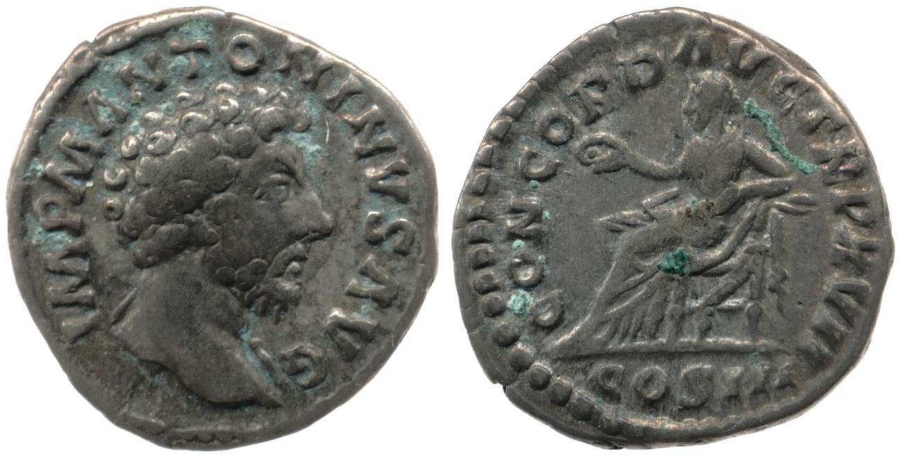 аверс RIC III Marcus Aurelius 59