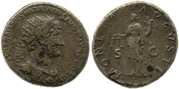 RIC II, Part 3 (second edition) Hadrian 441, реверс, bm