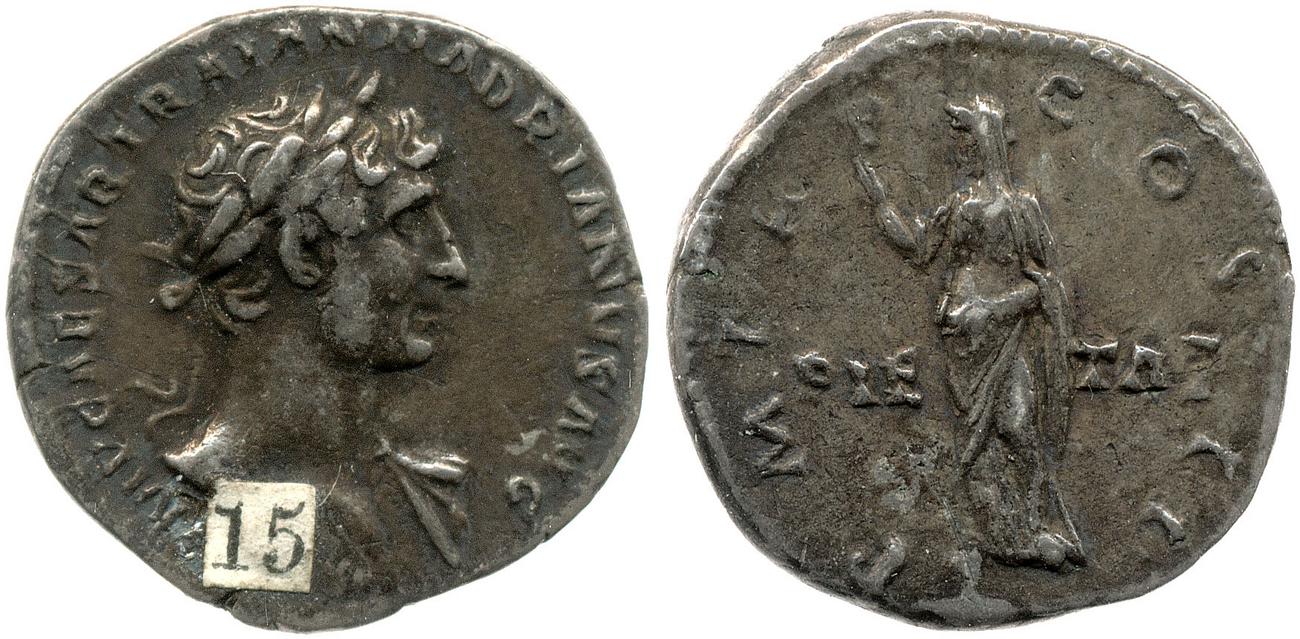 RIC II, Part 3 (second edition) Hadrian 127, аверс, bm