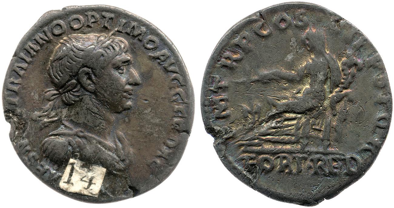 RIC II Trajan 319, аверс, bm