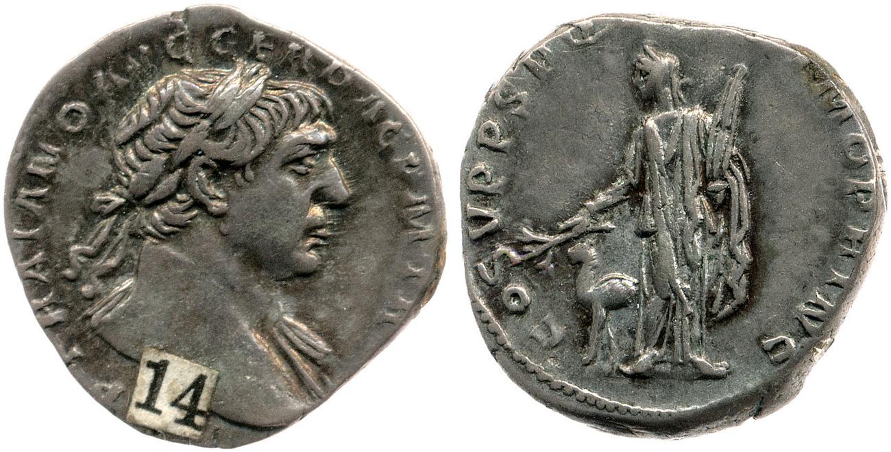 RIC II Trajan 142, аверс, bm