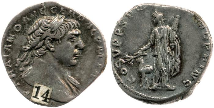 RIC II Trajan 142, реверс, bm