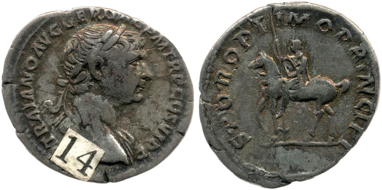 RIC II Trajan 291, аверс, bm