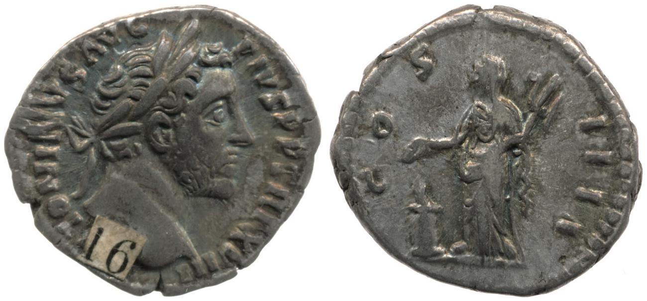 RIC III Antoninus Pius 238, аверс, bm