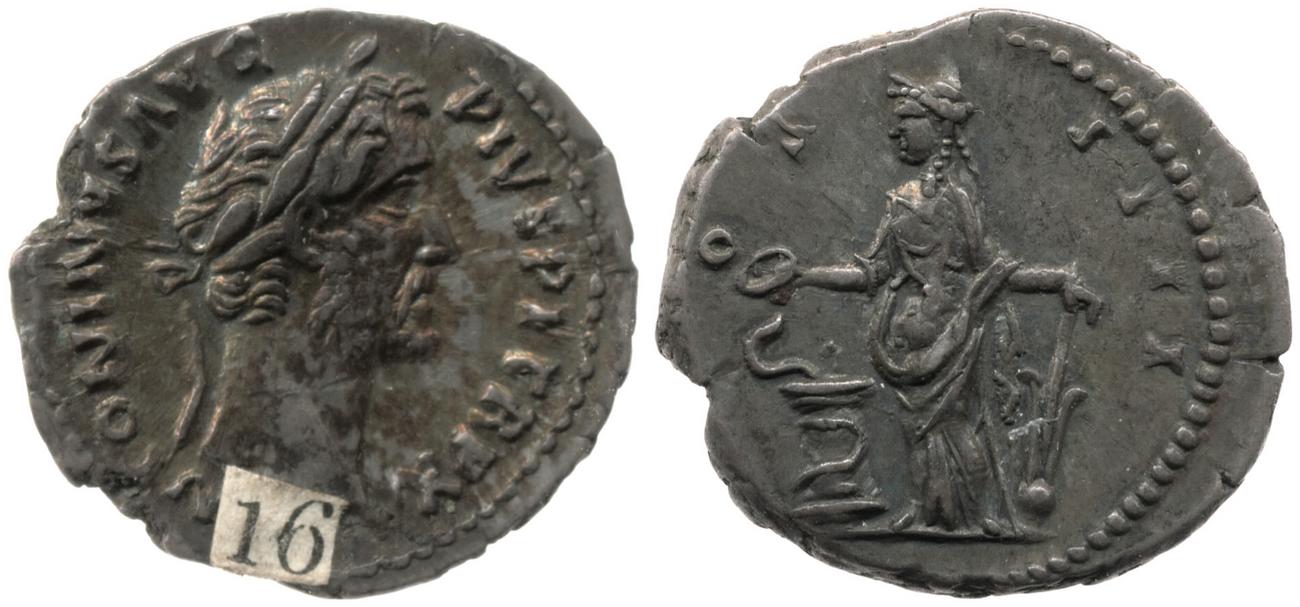 RIC III Antoninus Pius 167, аверс, bm