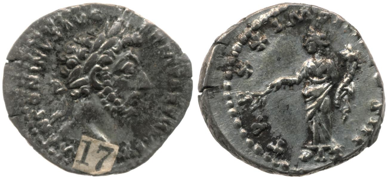 RIC III Marcus Aurelius 159, аверс, bm