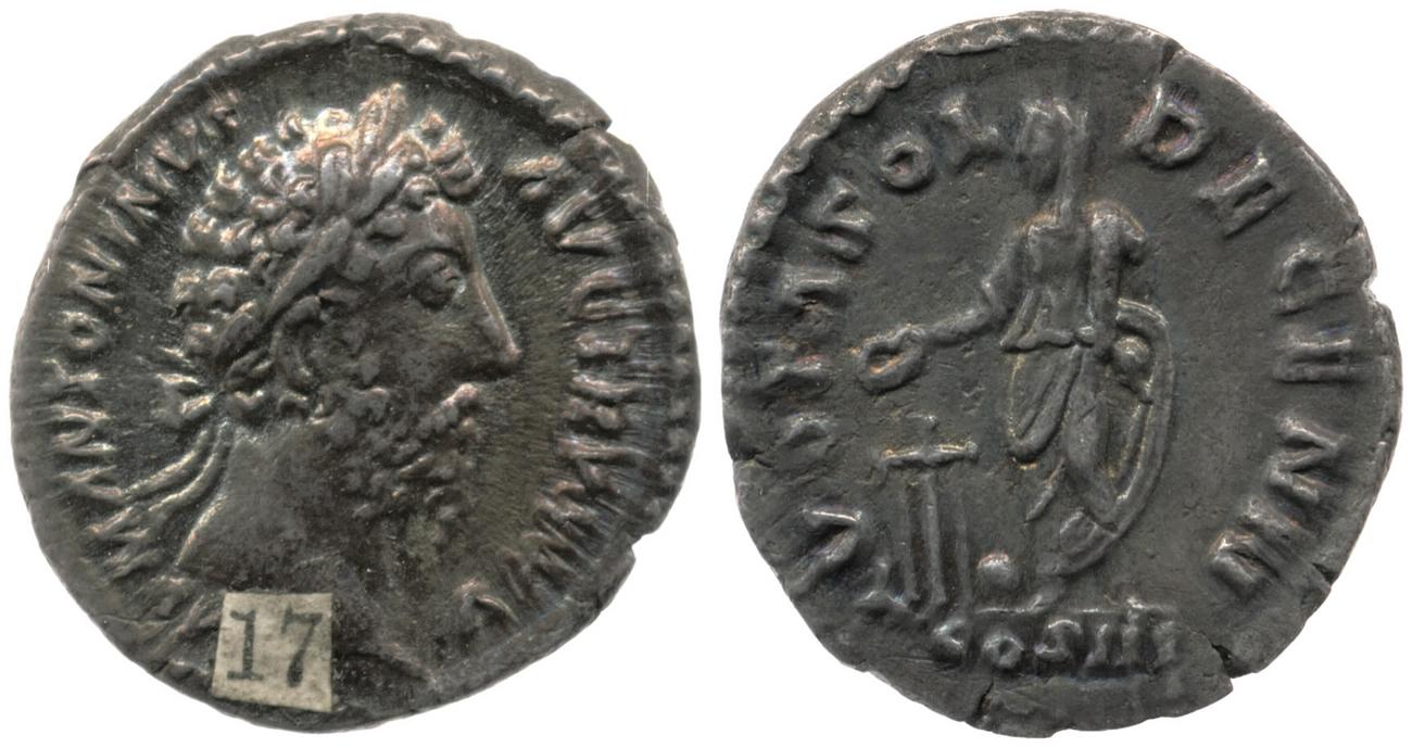аверс RIC III Marcus Aurelius 248