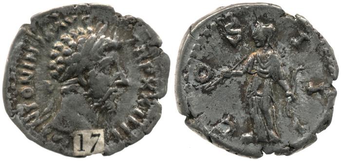 RIC III Marcus Aurelius 212, реверс, bm