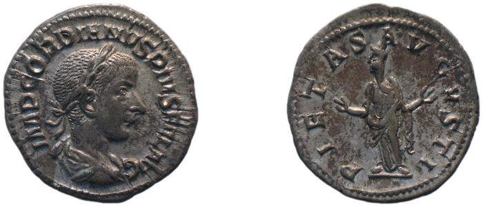 RIC IV Gordian III 129, реверс, bm
