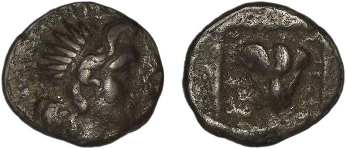 Rhodes Jenkins 1989 Group D drachms, реверс, bm