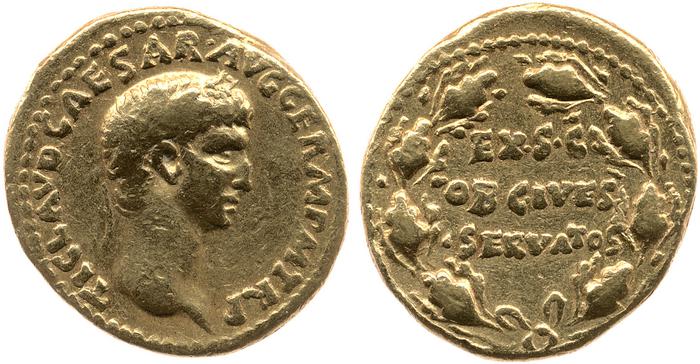 RIC I (second edition) Claudius 15, реверс, bm