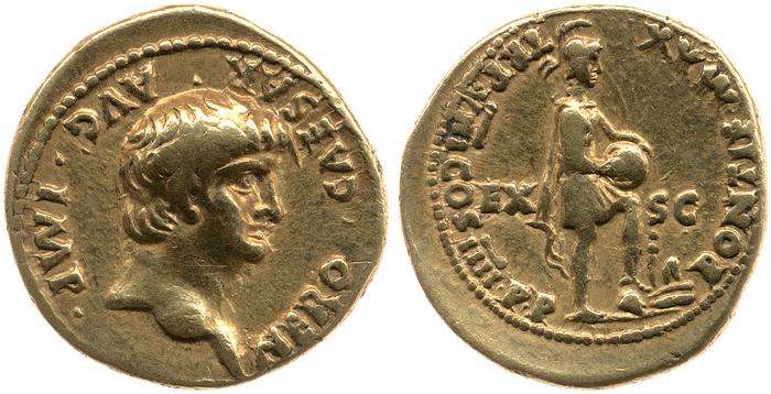 RIC I (second edition) Nero 33, реверс, bm