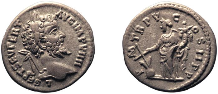 RIC IV Septimius Severus 493, реверс, bm