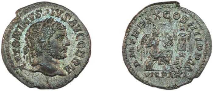 RIC IV Caracalla 297E, реверс, bm