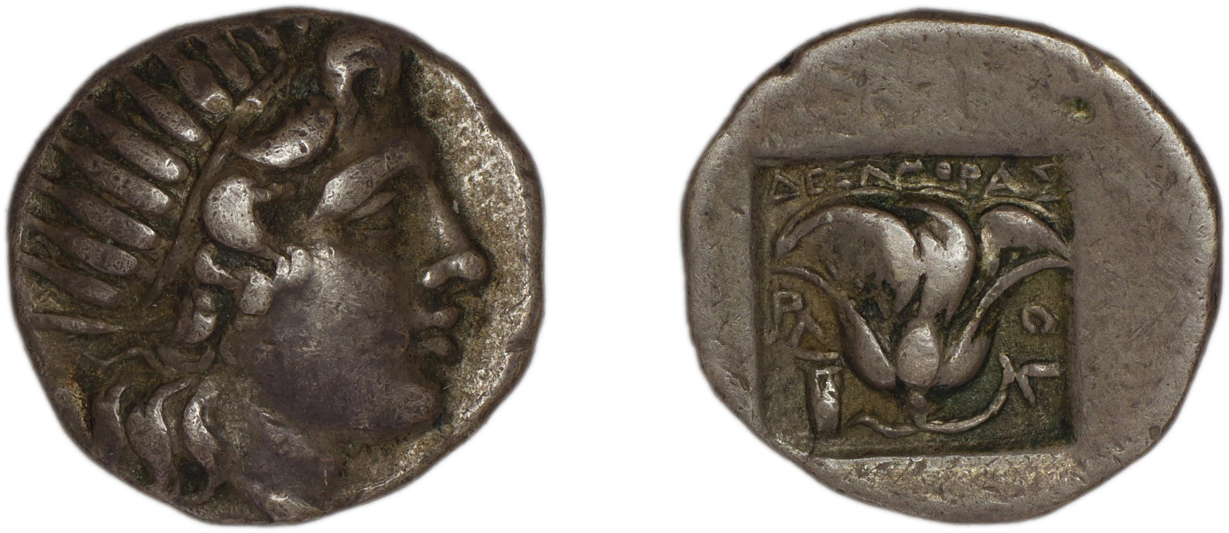 Rhodes Jenkins 1989 Group B drachms, аверс, bm