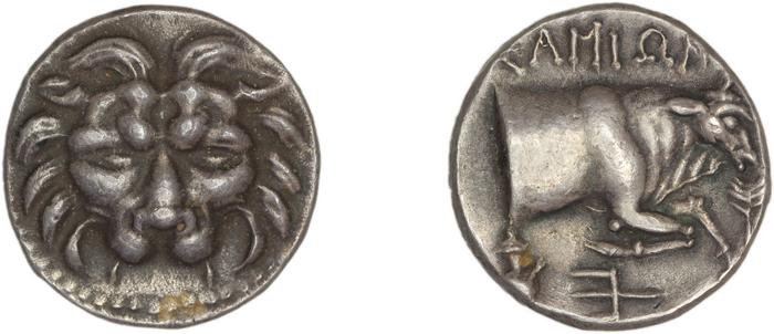 Samos Barron 1966 Ptolemaic octobols, реверс, bm