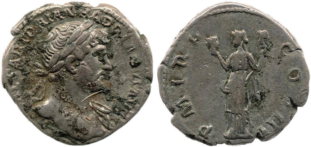 RIC II, Part 3 (second edition) Hadrian 215, аверс, bm