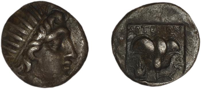 Rhodes Jenkins 1989 Group B drachms, реверс, bm