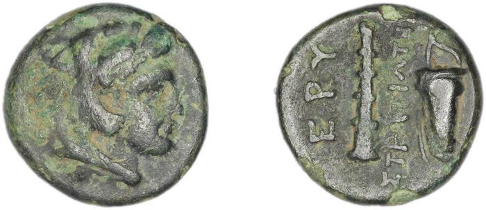 Erythrae Kinns 1980 Period II.2, AE 5, реверс, bm