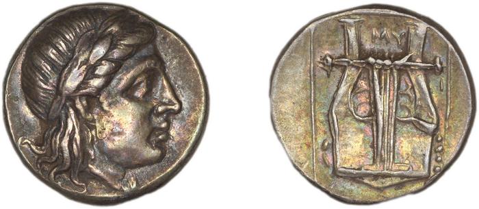 Mytilene Babelon 1910 2243-50, реверс, bm