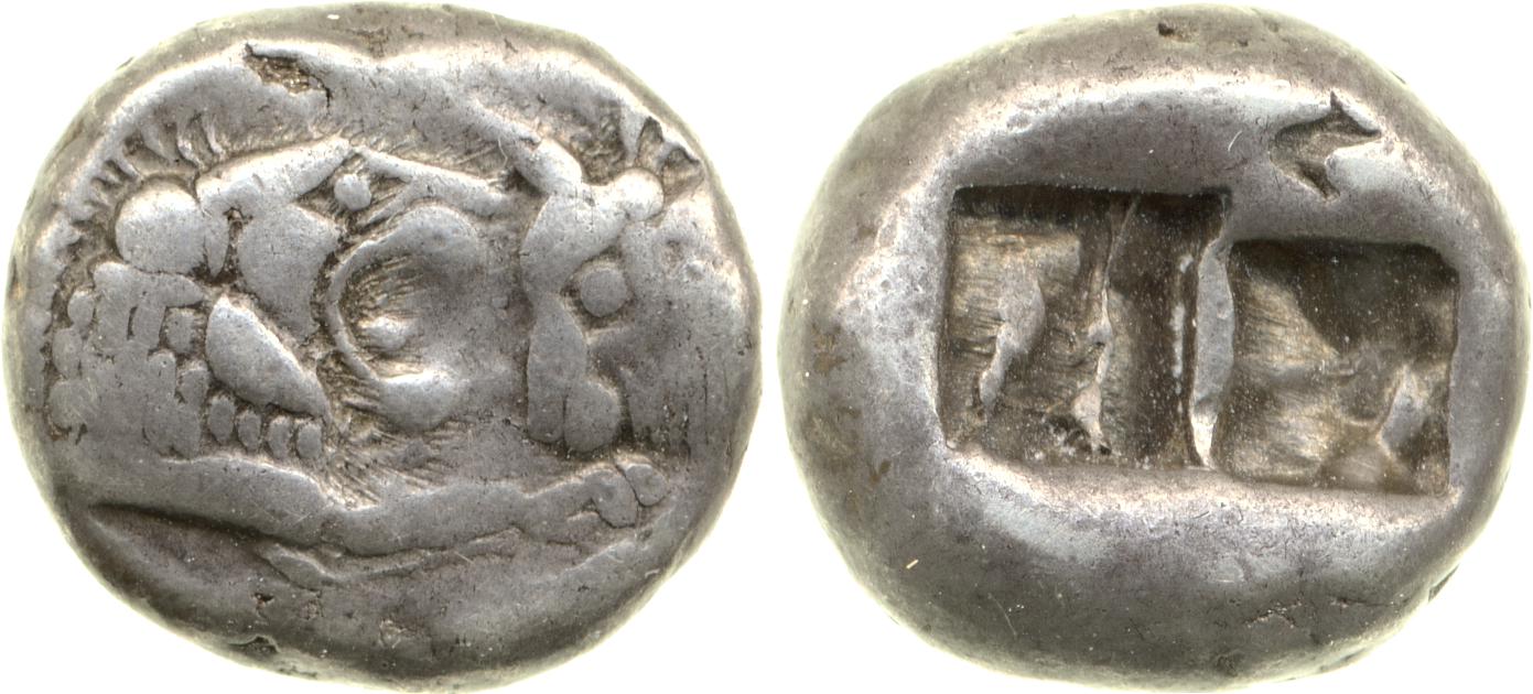 Sardis Carradice 1987 Croeseid A heavy, аверс, bm