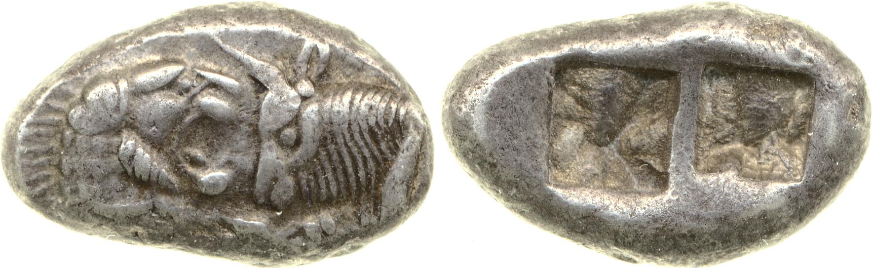 Sardis Carradice 1987 Croeseid A heavy, аверс, bm