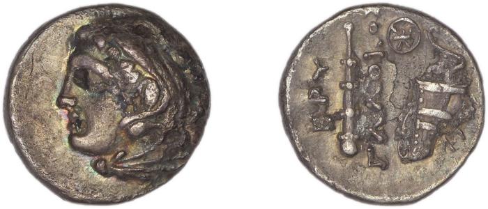 Erythrae Kinns 1980 Period III, AR VI, реверс, bm