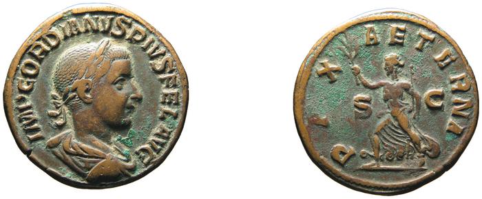 RIC IV Gordian III 319A, реверс, bm