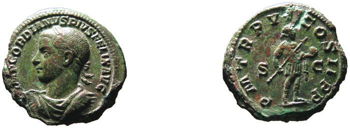 реверс RIC IV Gordian III 308Ab
