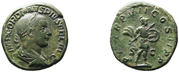 RIC IV Gordian III 339A, реверс, bm