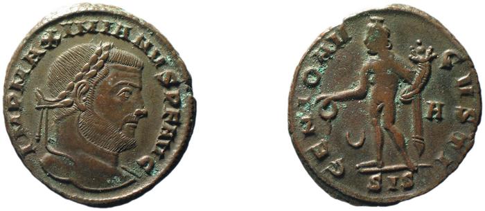RIC VI Siscia 207a, реверс, bm