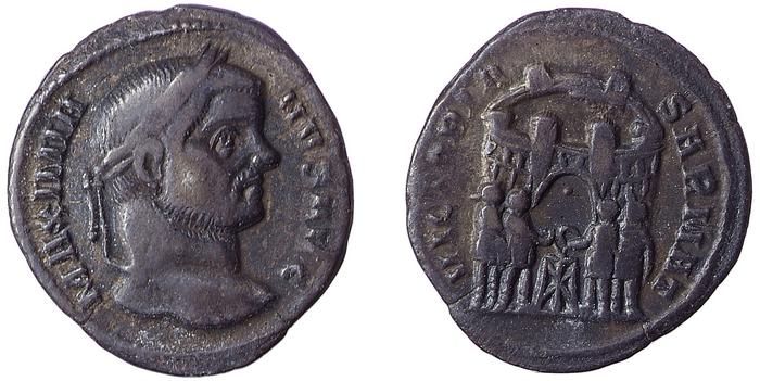 реверс RIC VI Ticinum 16b